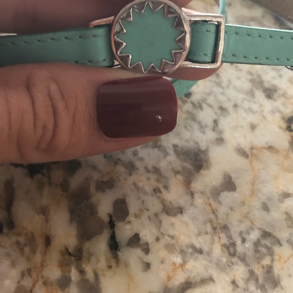 House of Harlow 1960 teal wrap bracelet - Picture 3 of 8
